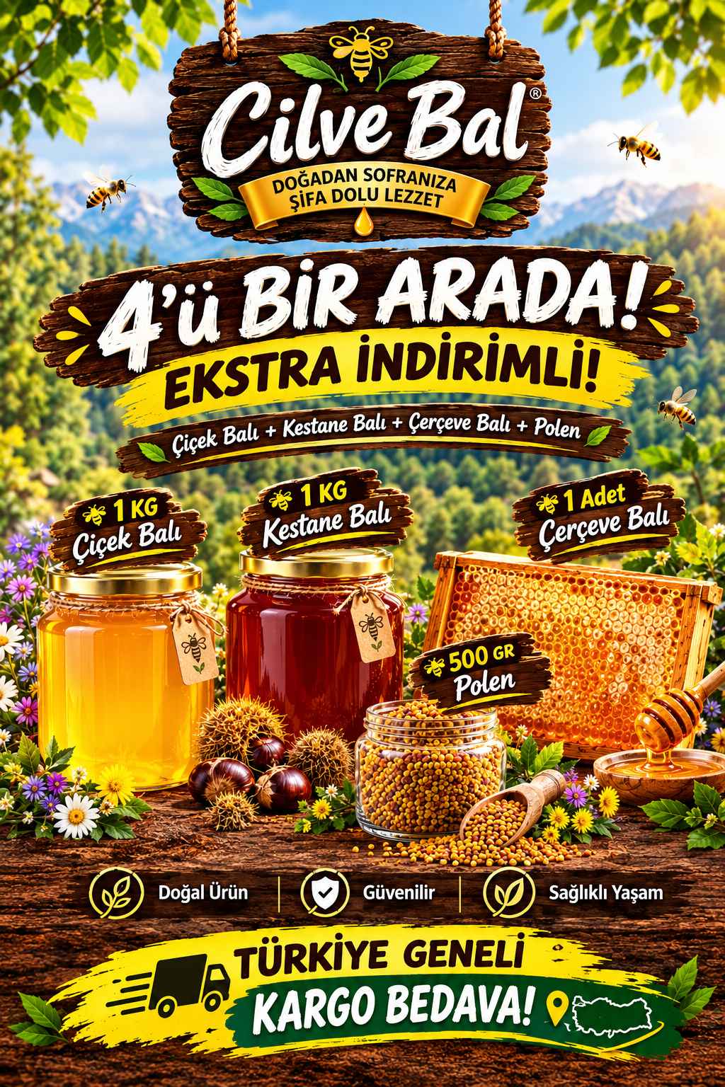 4ü Bir Arada Paket