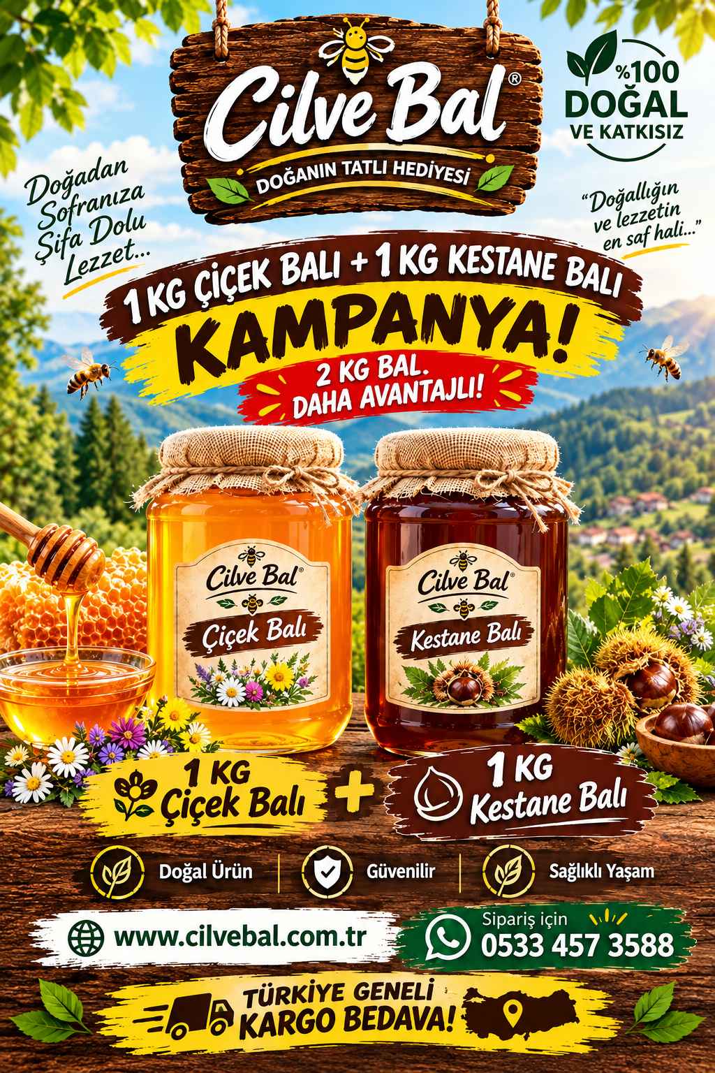 Çiçek Balık + Kestane Balı