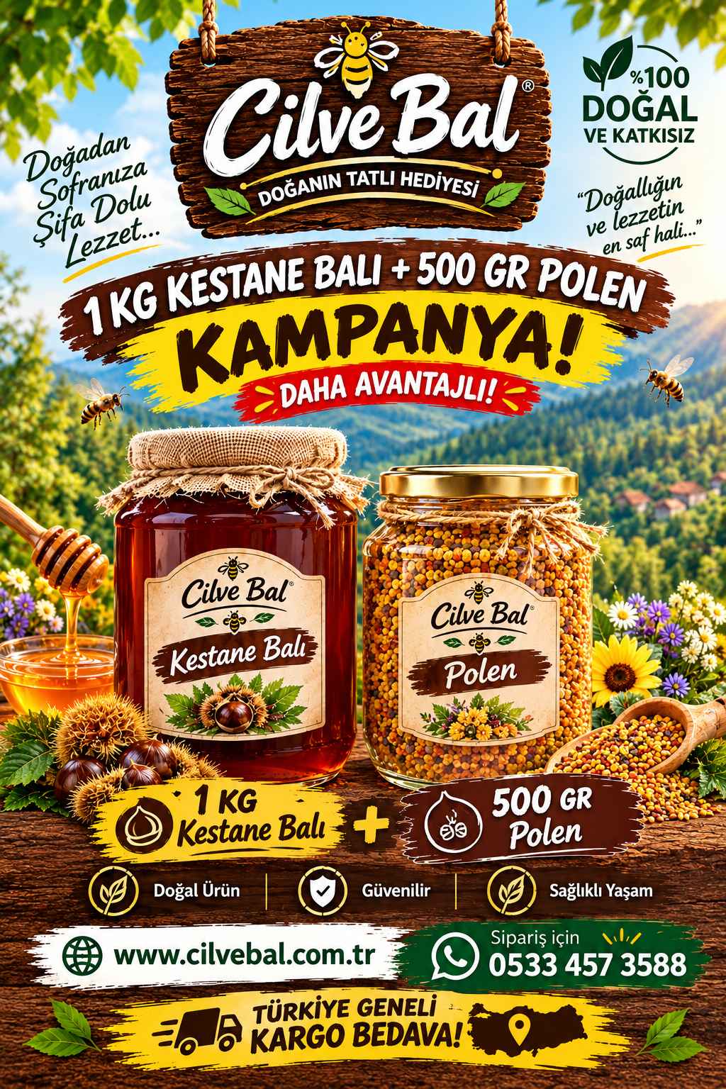 Kestane Balı + Polen